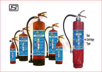 Squeeze Grip Cartridge Fire Extinguisher